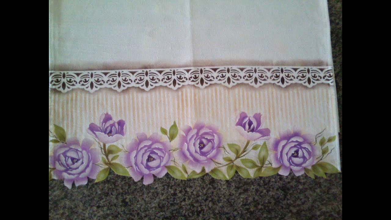Pintura em tecido com stencil _Flor Camélia