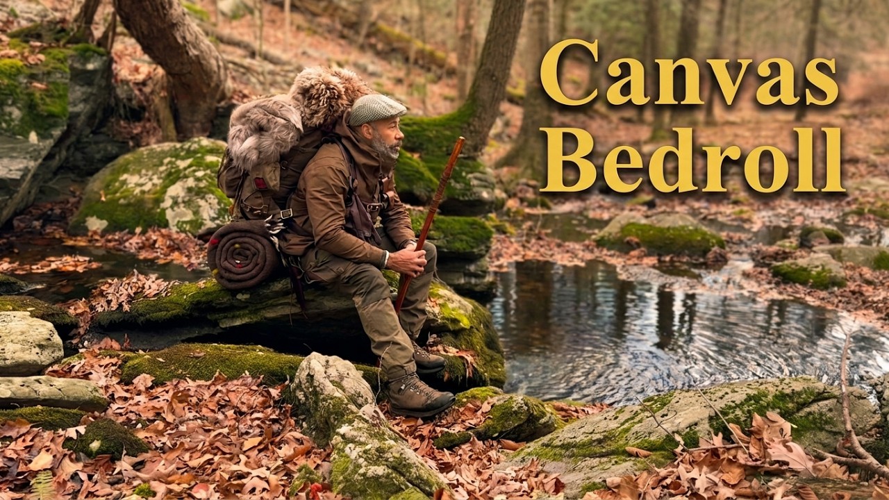 Bushcraft Retreat: Helko Werk Waxed Canvas Bedroll, Filson Ranger Anorak, Green Bean Coffee