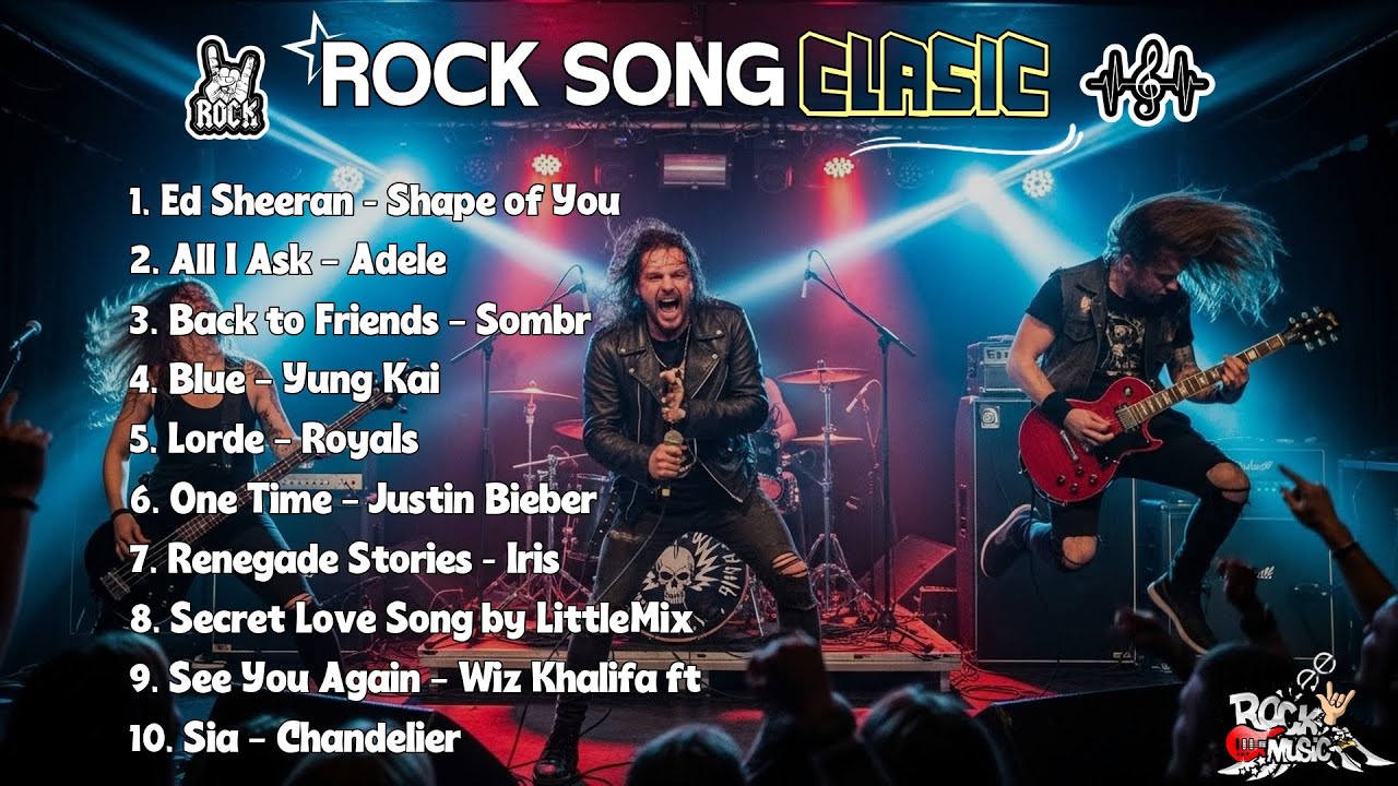 TOP 10 Rock Songs Of All Time🔥Metallica ROCK SONG CLASIC  || ED SHEERAN - AII I ASK