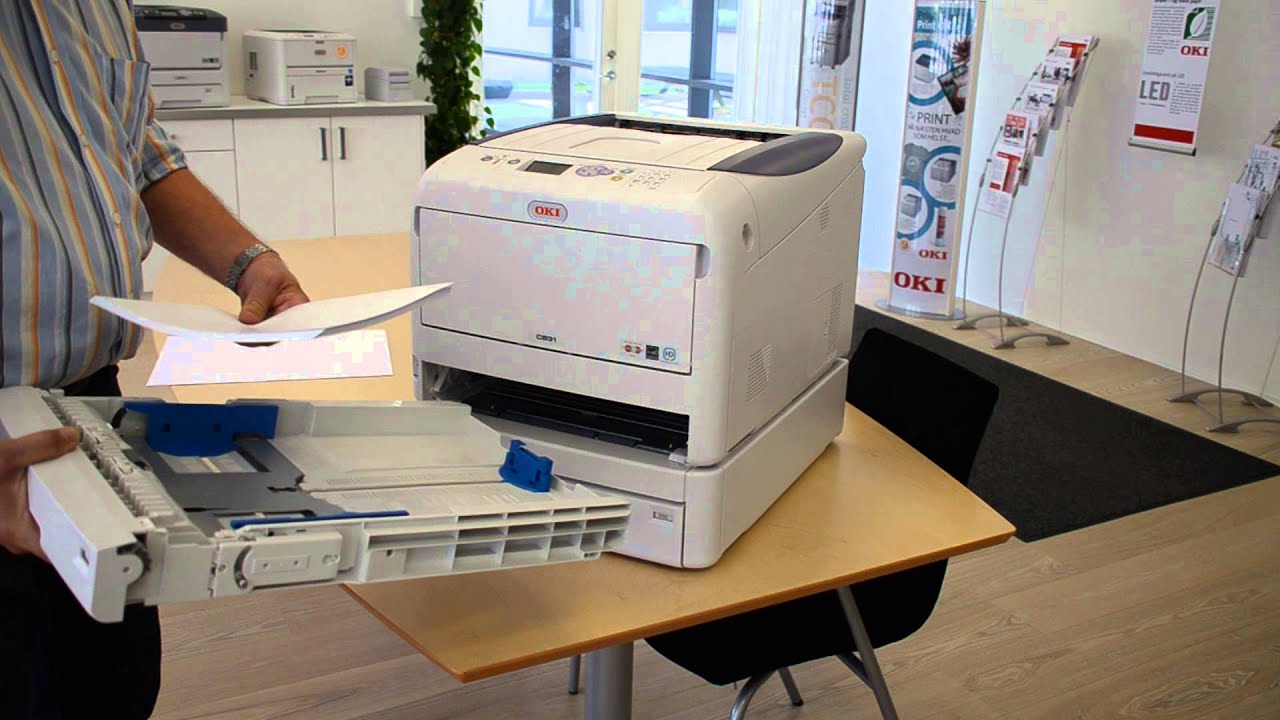 Oki C831 Paper adjust