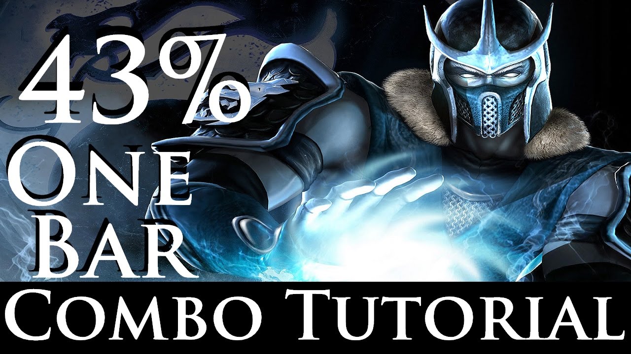 Mortal Kombat X - Combo Tutorial - Sub Zero (43% One Bar) (Cryomancer)