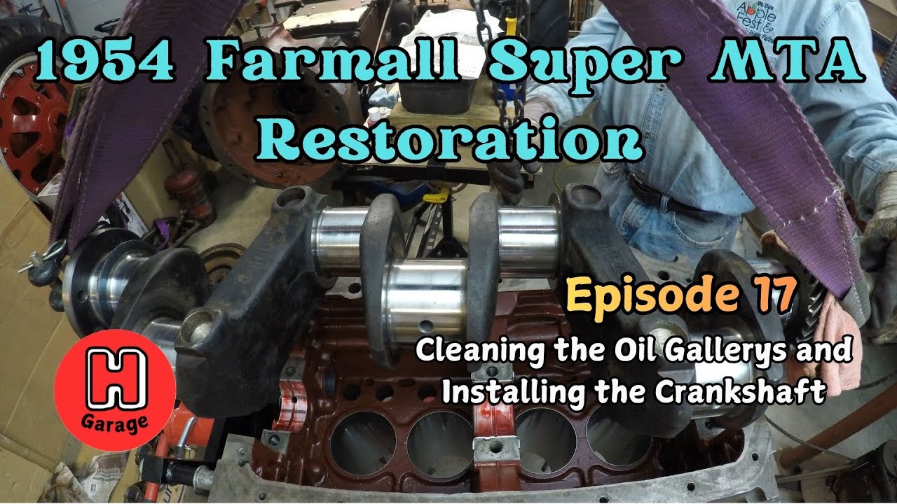 IHC Farmall Super MTA Restoration, Ep 17, Installing the Main Bearings & Crankshaft