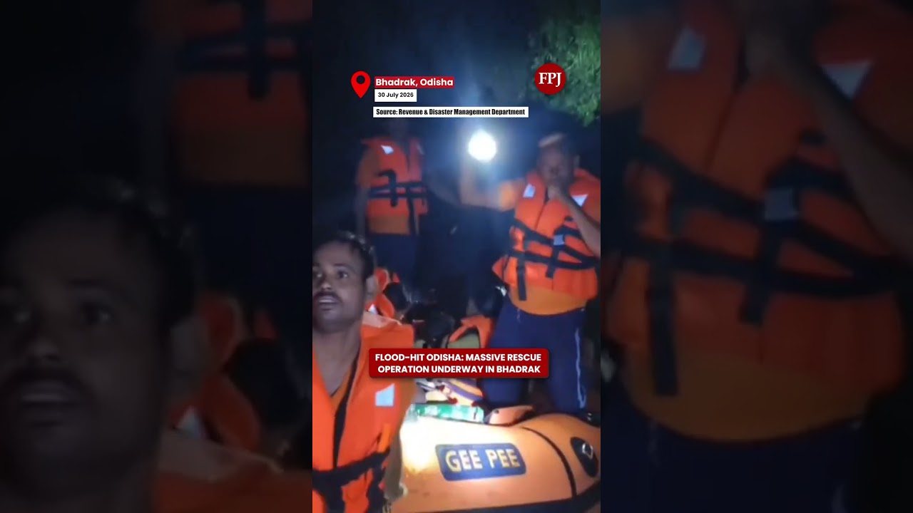 Odisha Floods: Rescue Operations Underway in Bhadrak's Dhamnagar & Bhandaripokhari