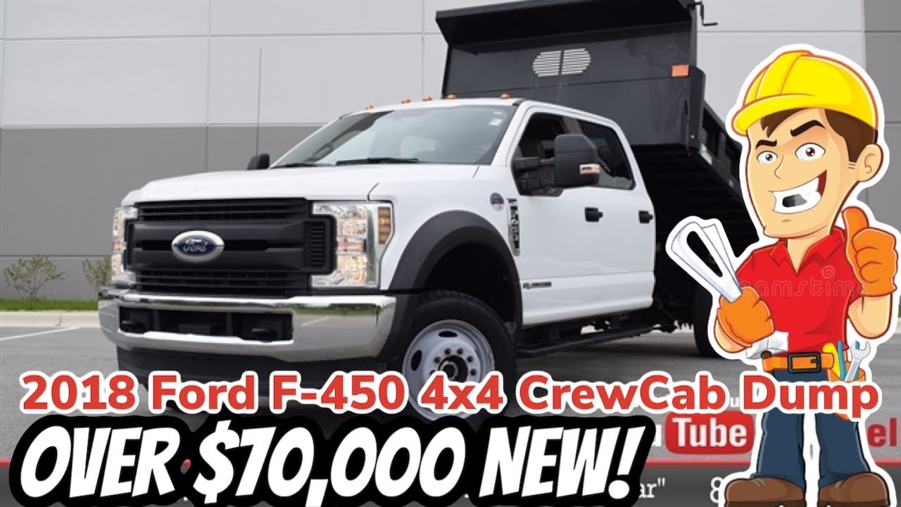 2018 Ford F450 Crew Cab 4x4 6.7 Powerstroke 12ft Dump body