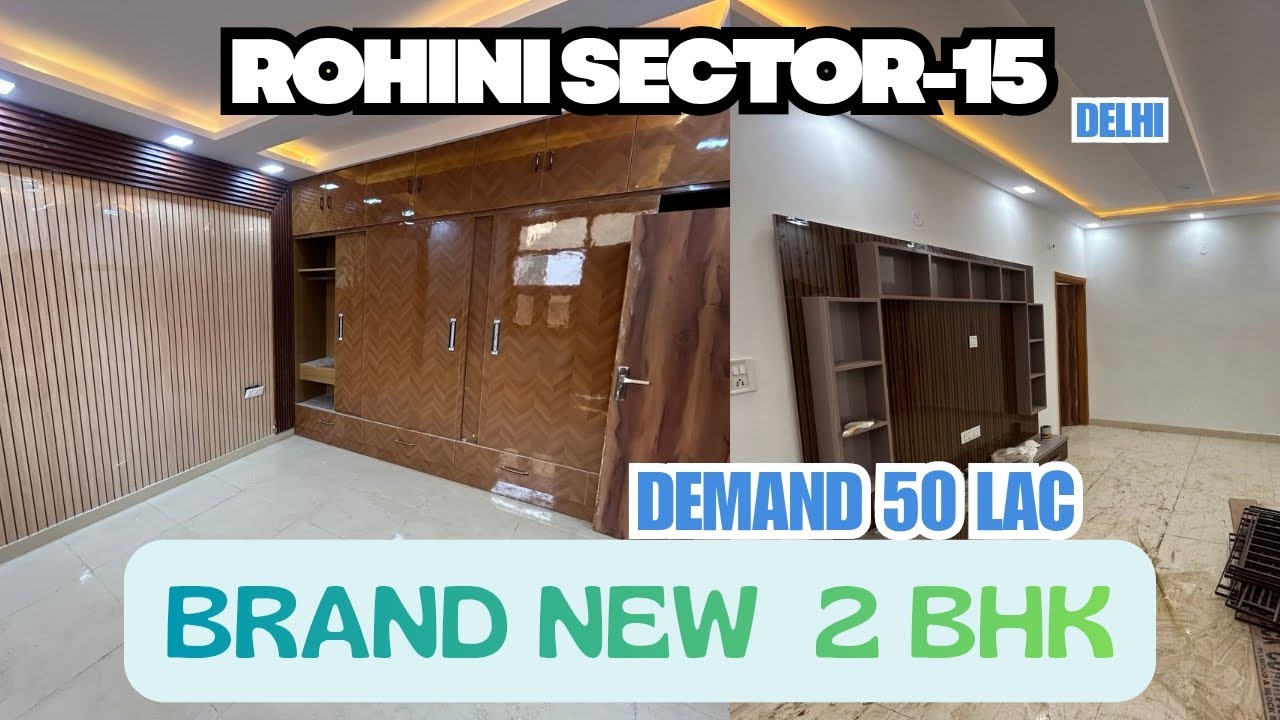 2 BHK DDA BRAND NEW LIG FLAT AVAILABLE IN ROHINI SECTOR-15. LOAN AVAILABLE 