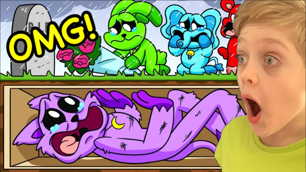 CATNAP is BURIED ALIVE?! (Cartoon Animation) @GameToonsOfficial (REACTION)