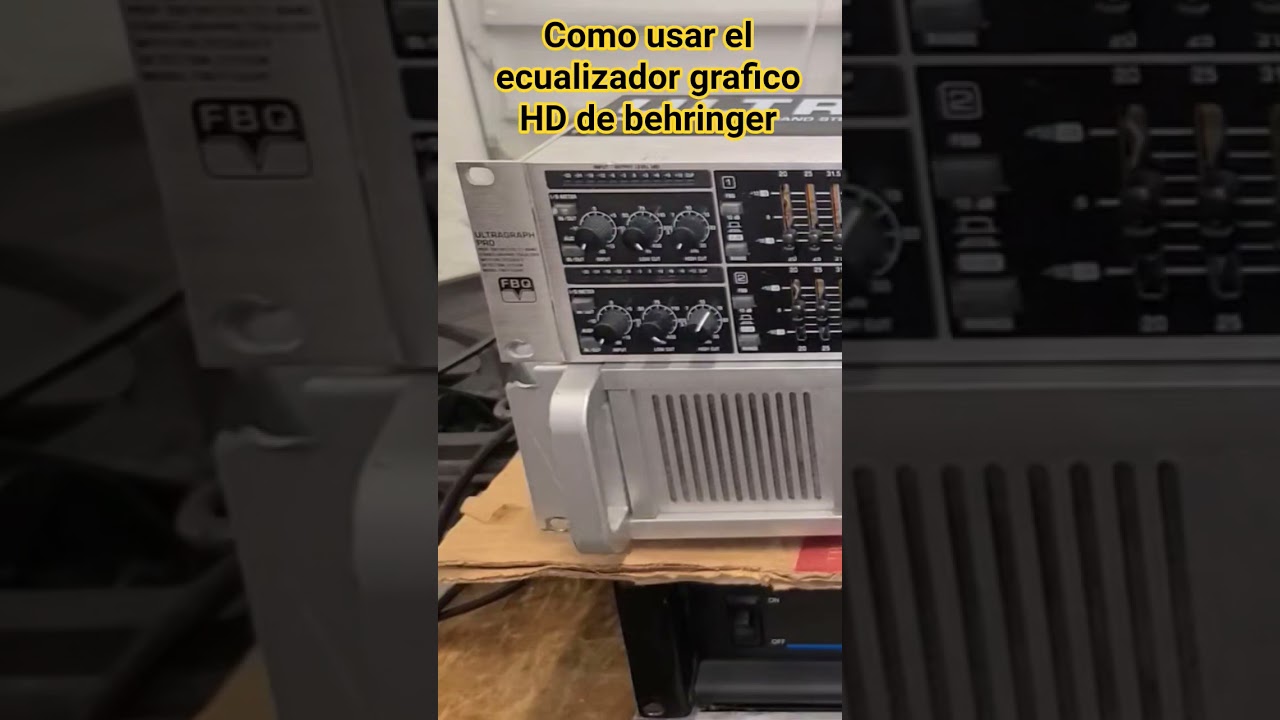 Como usar el ecualizador grafico HD de behringer