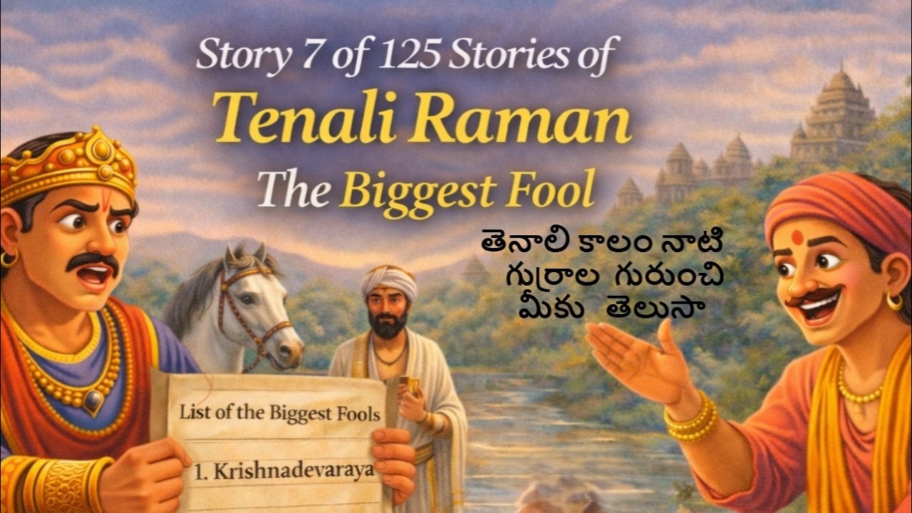 story 7 of 125 stories.The biggest fool  అతి పెద్ద మూర్ఖుడు  Tenali Raman SreeKrishnadevaraya