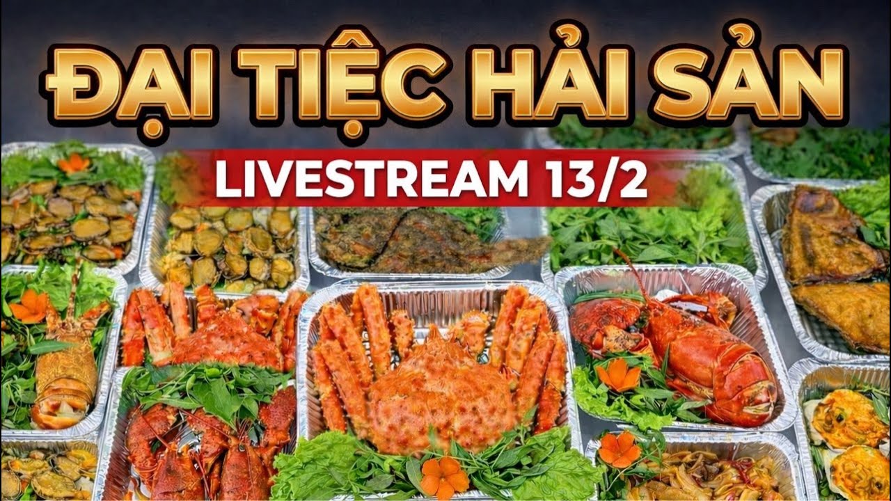 13/02 🦀🦞Live Banh Nóc Combo Hải Sản Vip, Hải Sản Yếu Hồ tươi ngon ,Giá Rẻ 🥰#langhaisanmix #kingcrap