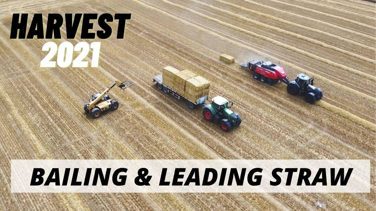 BAILING BARLEY STRAW - HARVEST 2021