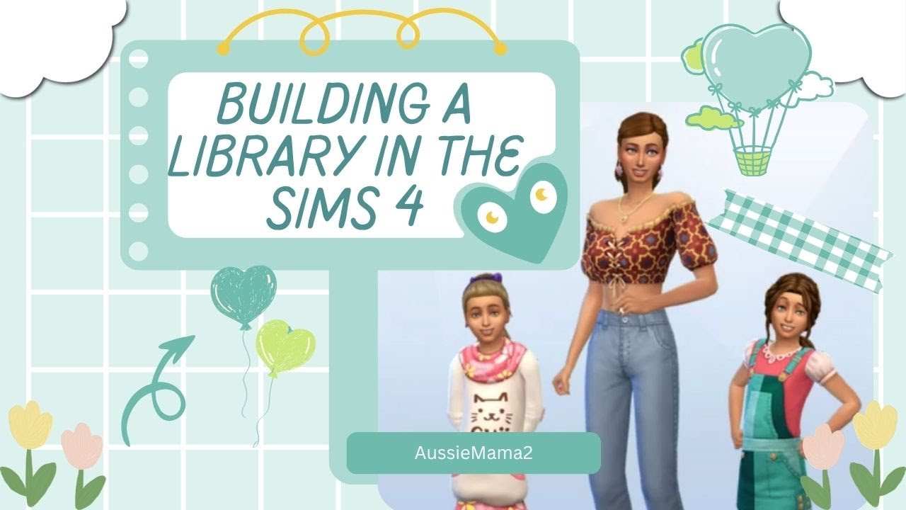 Building a library in the Sims 4