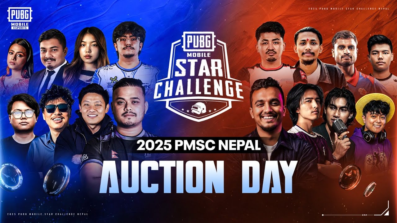 [NP] 2025 PUBG MOBILE STAR CHALLENGE NEPAL | AUCTION DAY