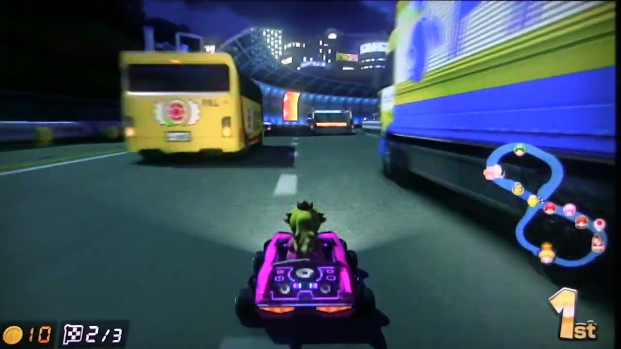 Mario Kart 8 Shell Cup: Toad’s Turnpike (Peach | Woofer Pink | Wide Tires) – Clean No Commentary