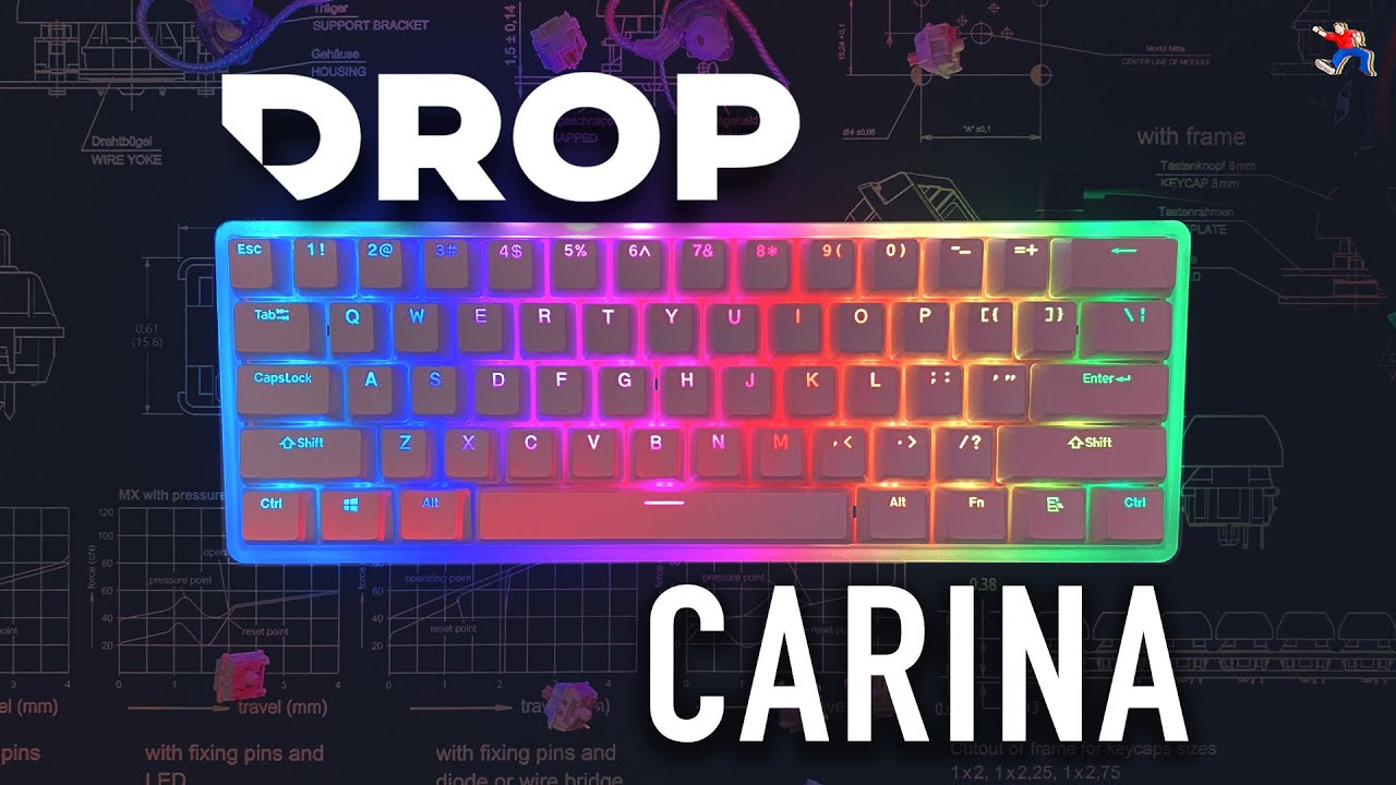 DROP Carina Mechanical Keyboard Review - Bright and Shiny KIT!