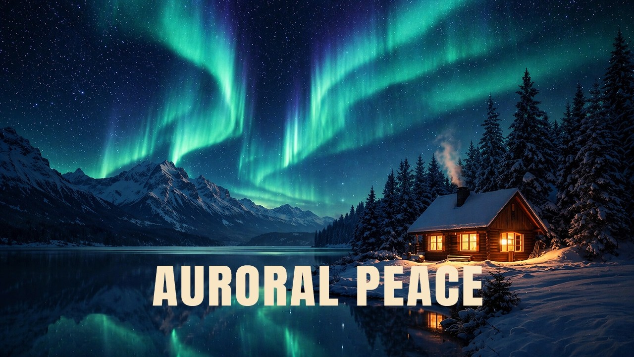 1 Hour Aurora Piano 🌌 Calm Northern Lights Sleep Music