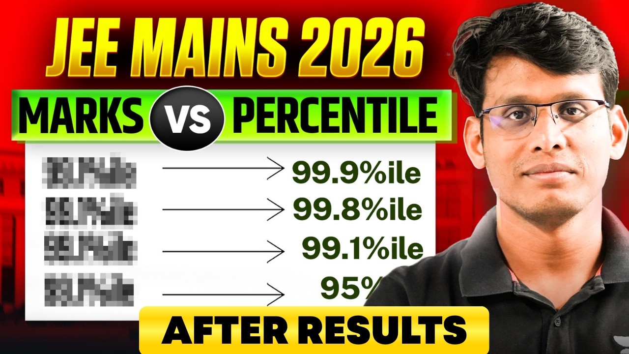 JEE Main 2026 | Post-Result Marks vs Percentile | Detailed Analysis | Prashant Jain🔥
