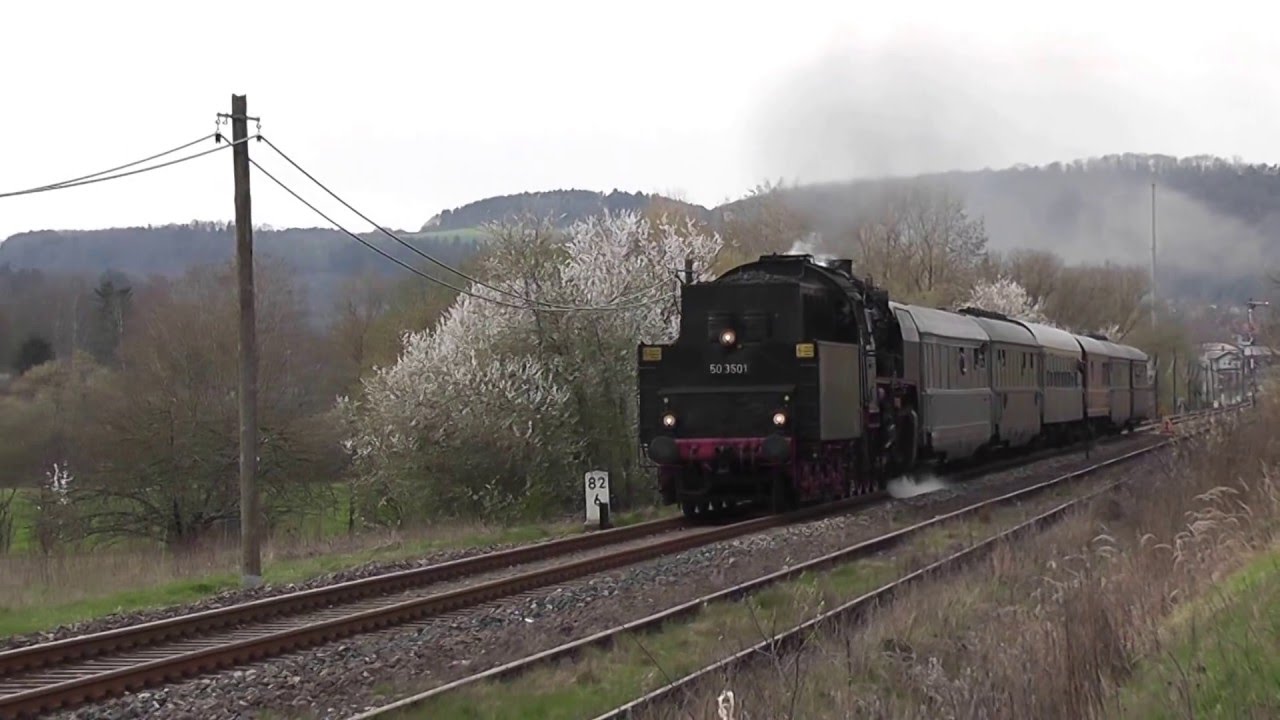 9.4.2016 Mit 50 3501 Rundfahrt des Sonneberger  Modellnahnfreunde