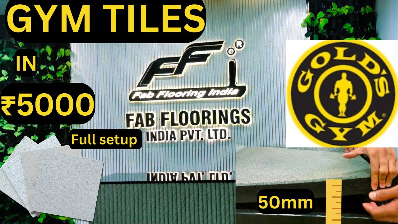 Gym floor & Tiles manufacturing at cheap price ₹5000 //@fabflooringsindia /also work with gold gym