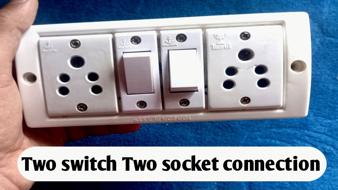 two switch two socket connection || two switch board ||extension bord connection #electrical #wiring