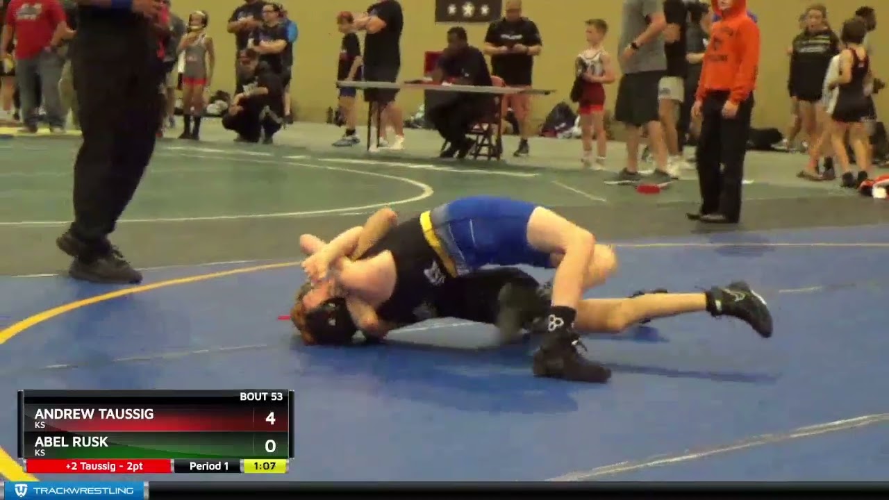 67 Lbs Round 2 - Andrew Taussig, KS Vs Abel Rusk, KS A952