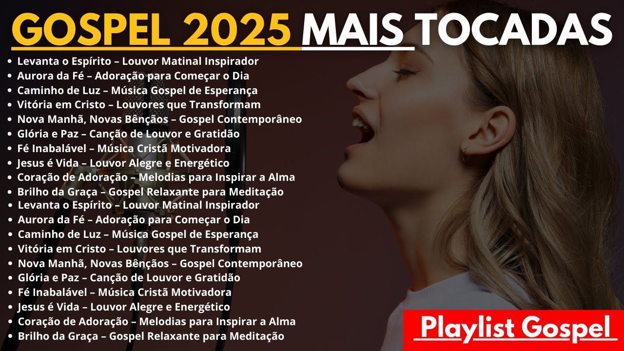 TOP Gospel Mais Tocadas 2025 - Melhores Musicas Gospel 2025 (Top Gospel 2025-2026)
