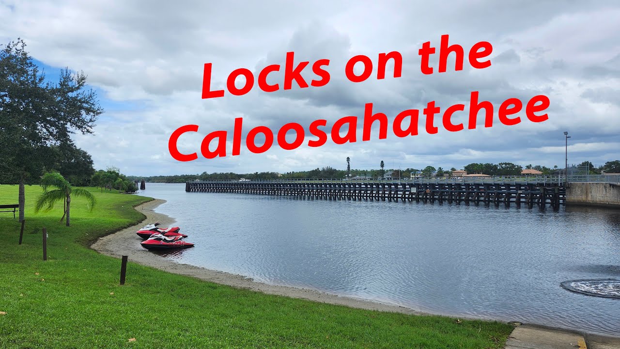Franklin Locks in the Caloosahatchee. The shortcut thru the Okeechobee