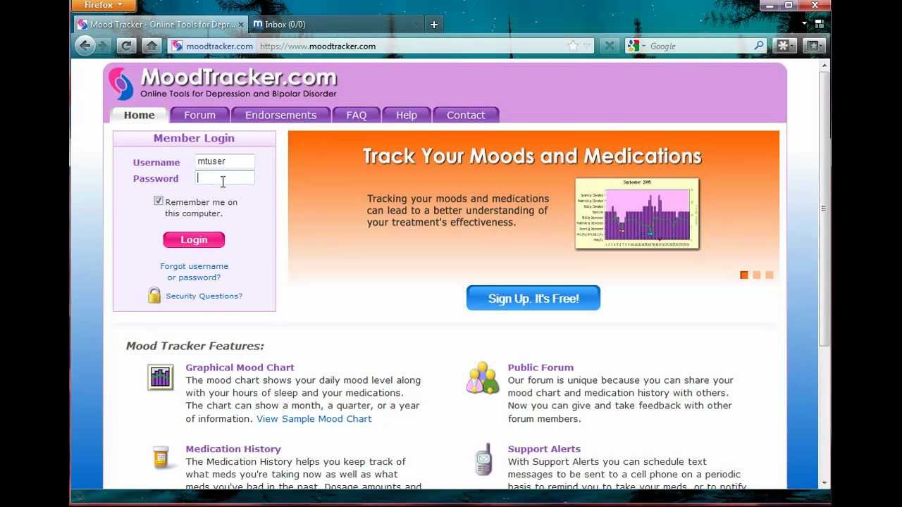 Mood Tracker Support Alerts