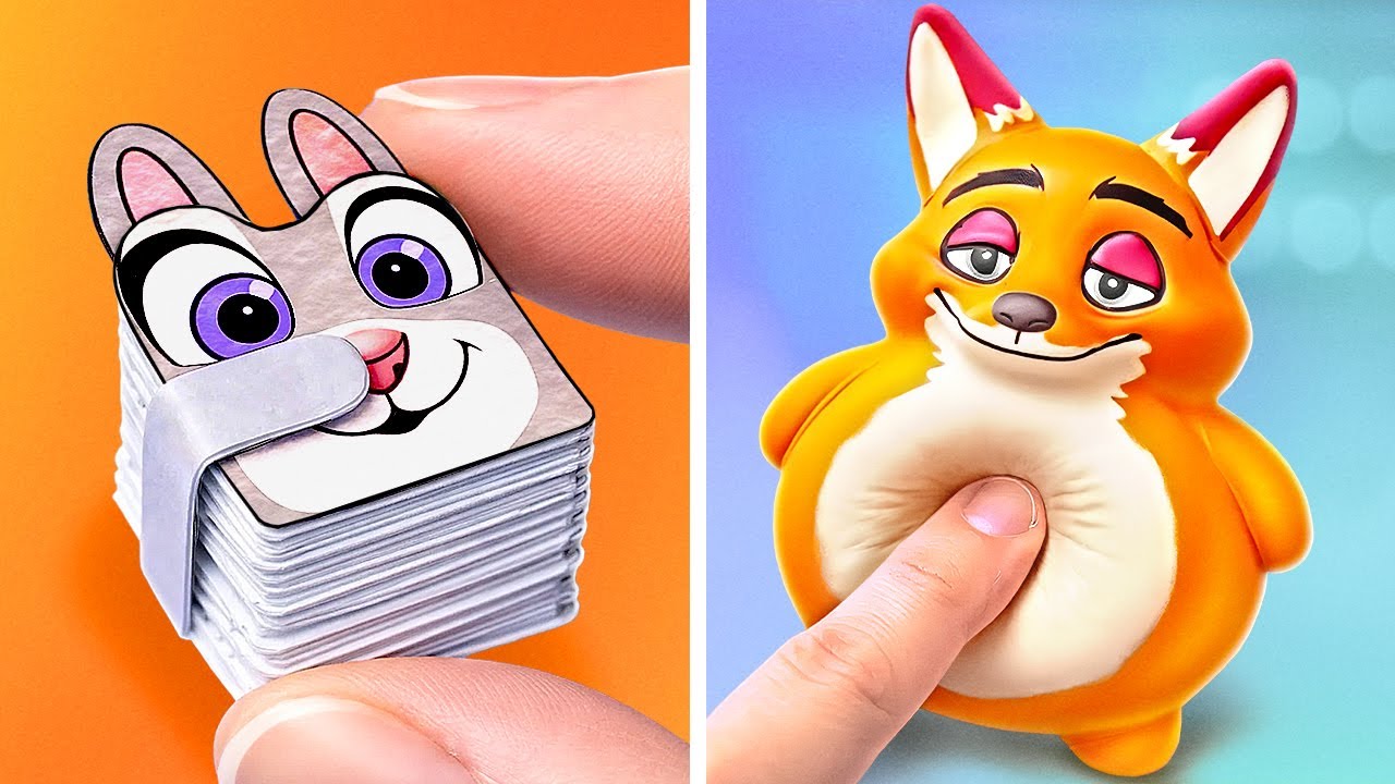 У Ника мягкий пузик 🤩🦊 Самые крутые бумажные поделки и приключения в игровой книге по Зверополису