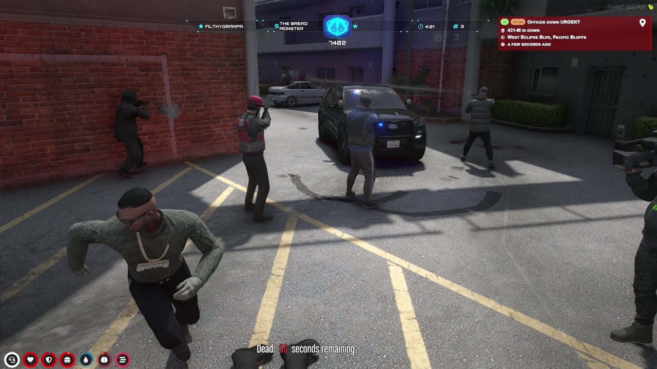 Cops get Gunned Down after showing up to Mandem Block to Arrest Roadmen | GTA RP NoPixel 3.0