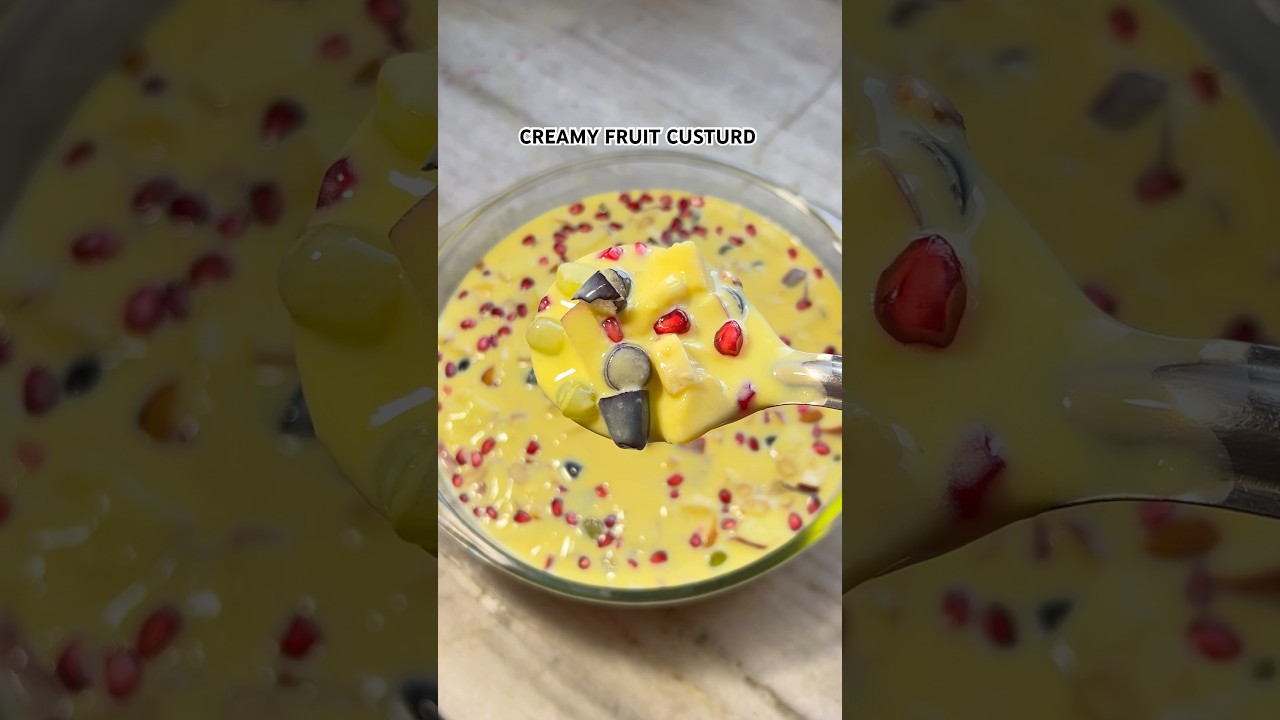 Easy Indian Style Fruit Custard Recipe for DESSERT Lovers