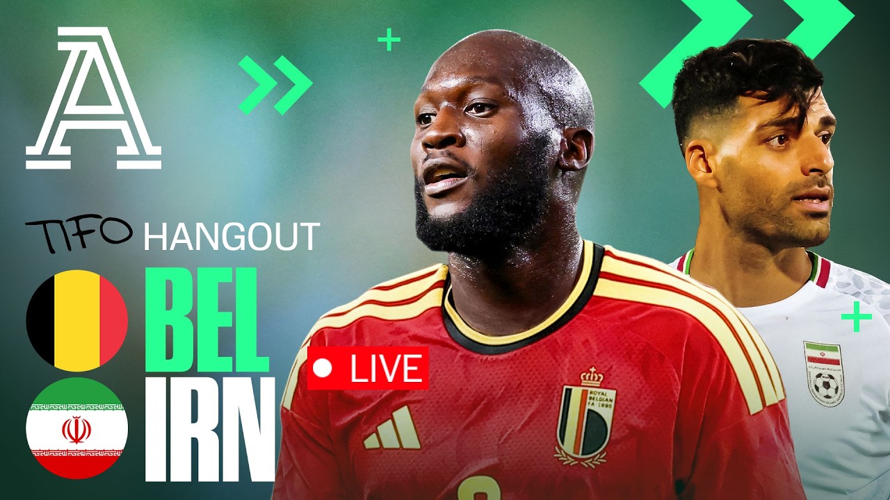 Belgium vs Iran Live Watchalong | @TheAthleticFC x @Tifo World Cup Clubhouse