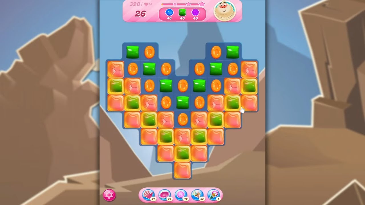 Candy Crush Saga LEVEL 398 NO BOOSTERS (new version)🐟☑️