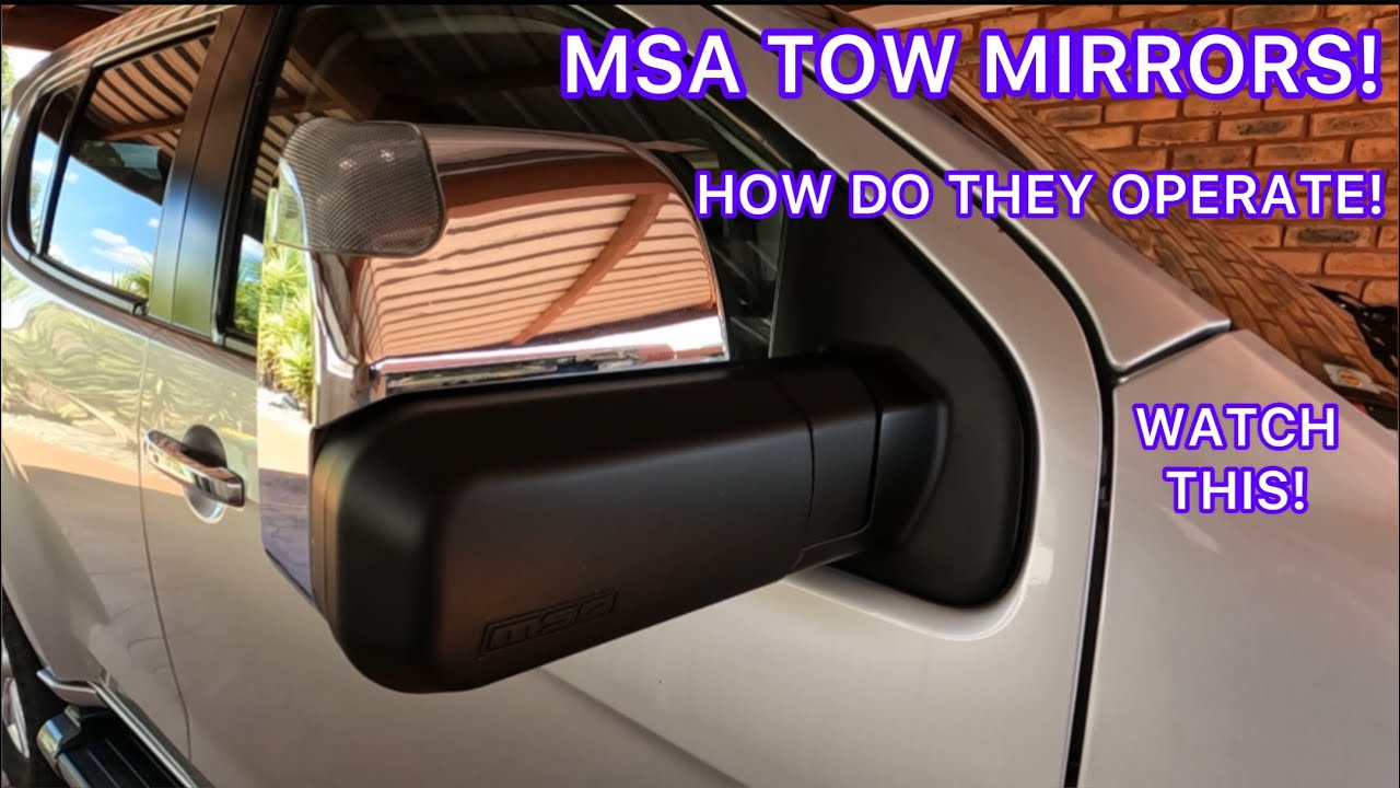 CARAVAN TOW MIRRORS - MSA - ON OUR ISUZU MUX | SEPS ADVENTURES