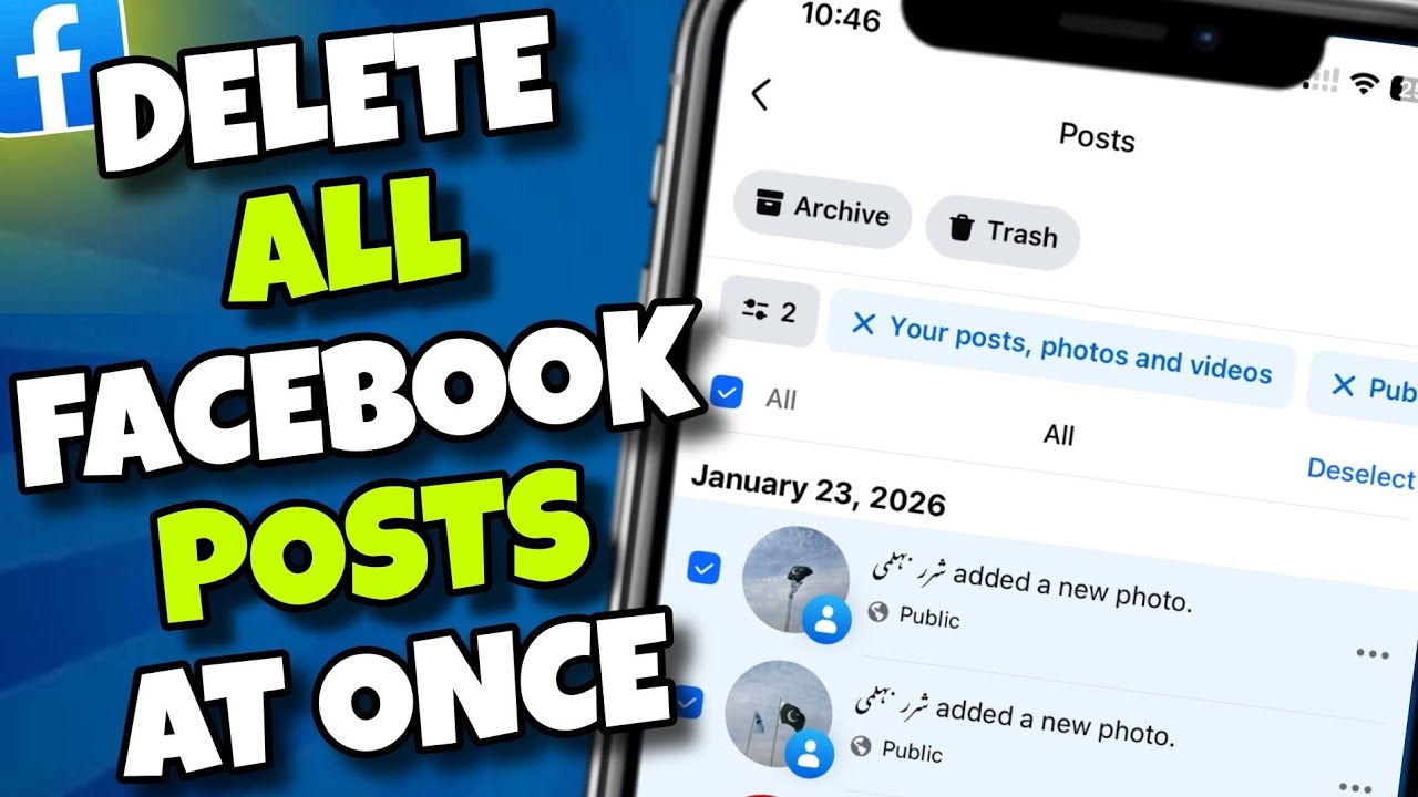 (UPDATED) How to Delete Facebook Posts All At Once - 2026