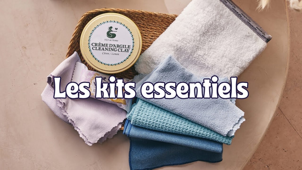 Les kits essentiels d'H2O at home, parfait pour un nettoyage quotidien écologique et économique