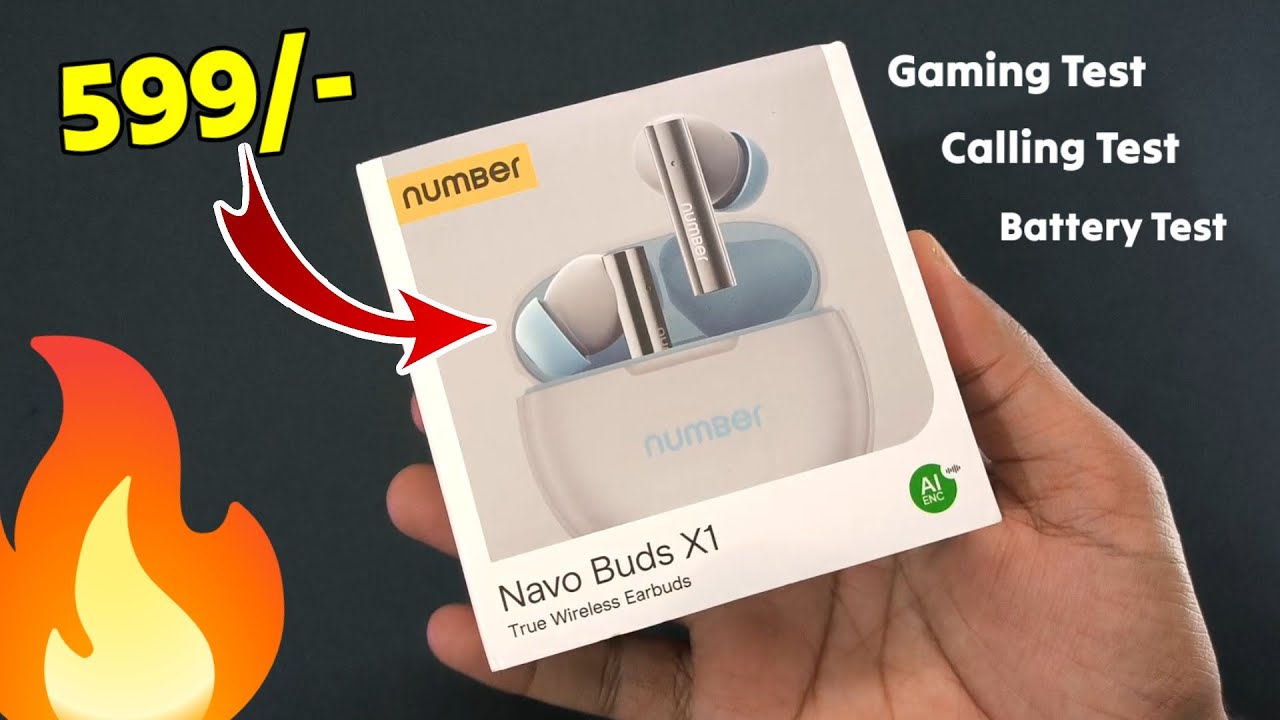 Number Navo X1 Earbuds Unboxing |🥰| Number Navo X1 Earbuds Gaming Test || Best Earbuds under 600 rs