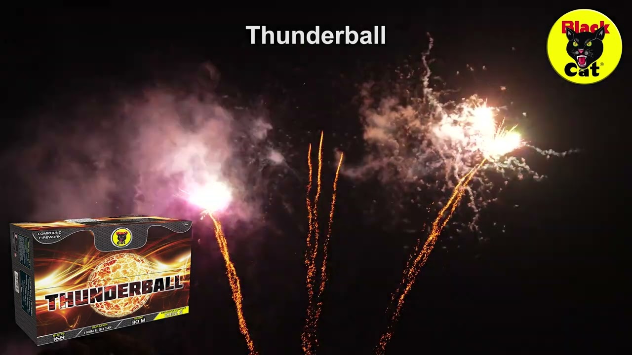 Thunderball Compound Cake - Black Cat Fireworks