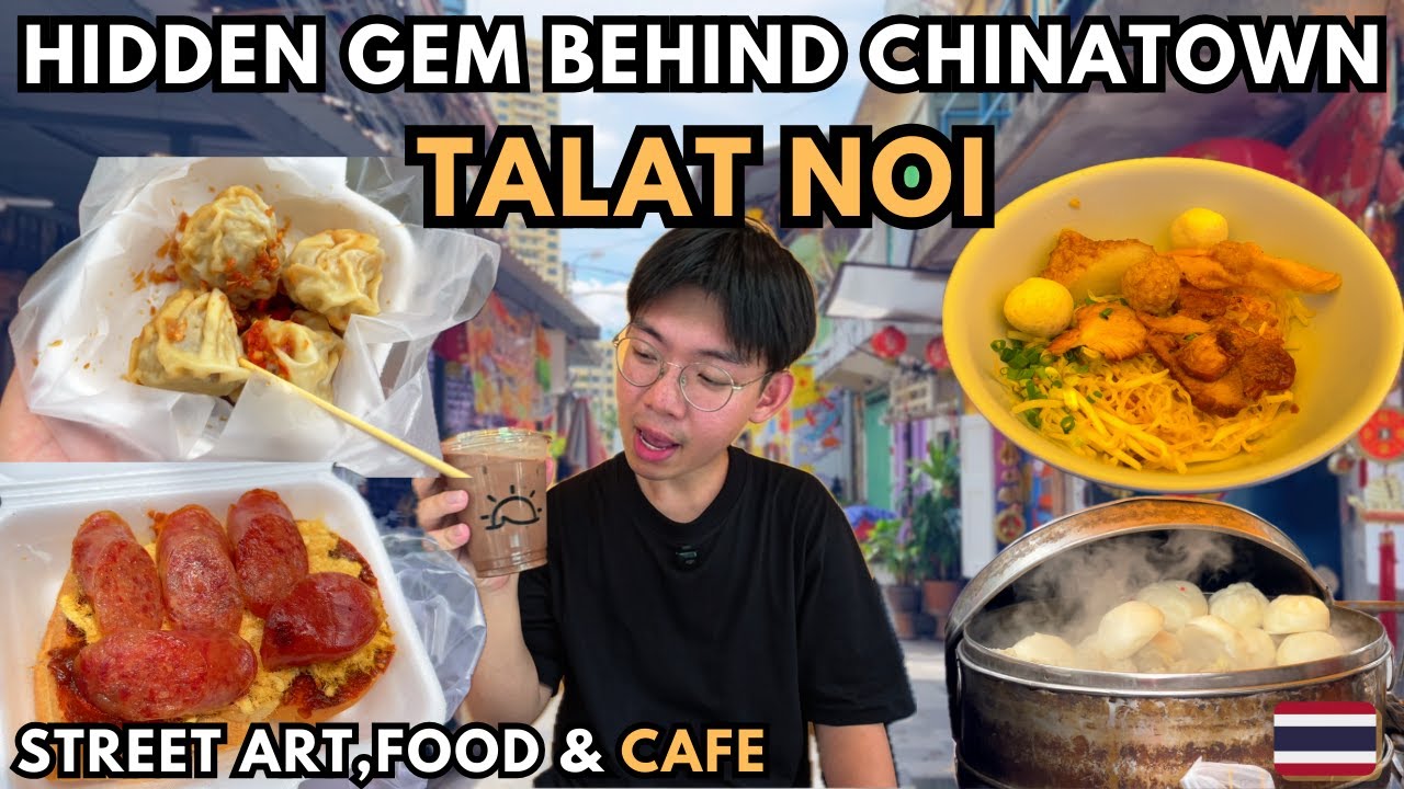 Inside Talad Noi 🇹🇭 | Bangkok’s Hidden Neighborhood Behind Chinatown!(Street Art & Street Food)