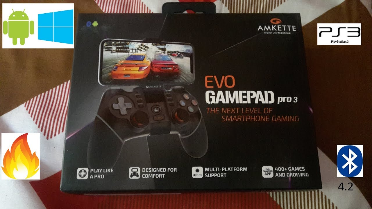 Amkette Evo Gamepad Pro 3 Review & How to Use On Android & PC via bluetooth | Best Gamepad