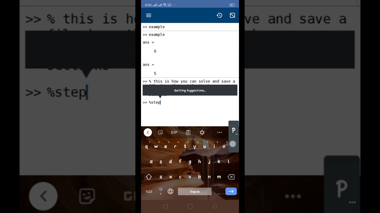 MATLAB Mobile|Saving a File/Script in mobile| Run the Programme|MATLAB Guide