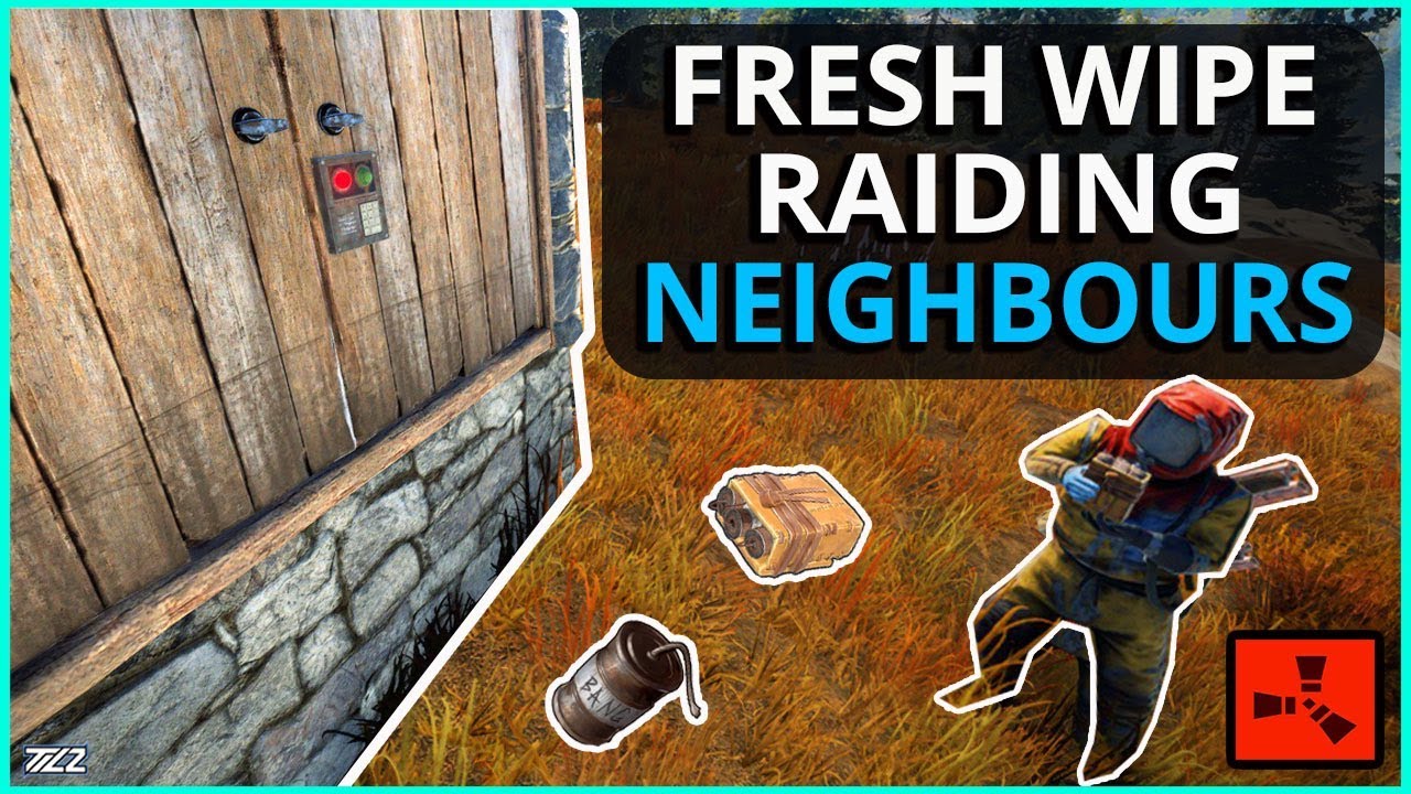 FRESH START Early Game RAIDING Neighbours! Rust Solo Survival Gameplay