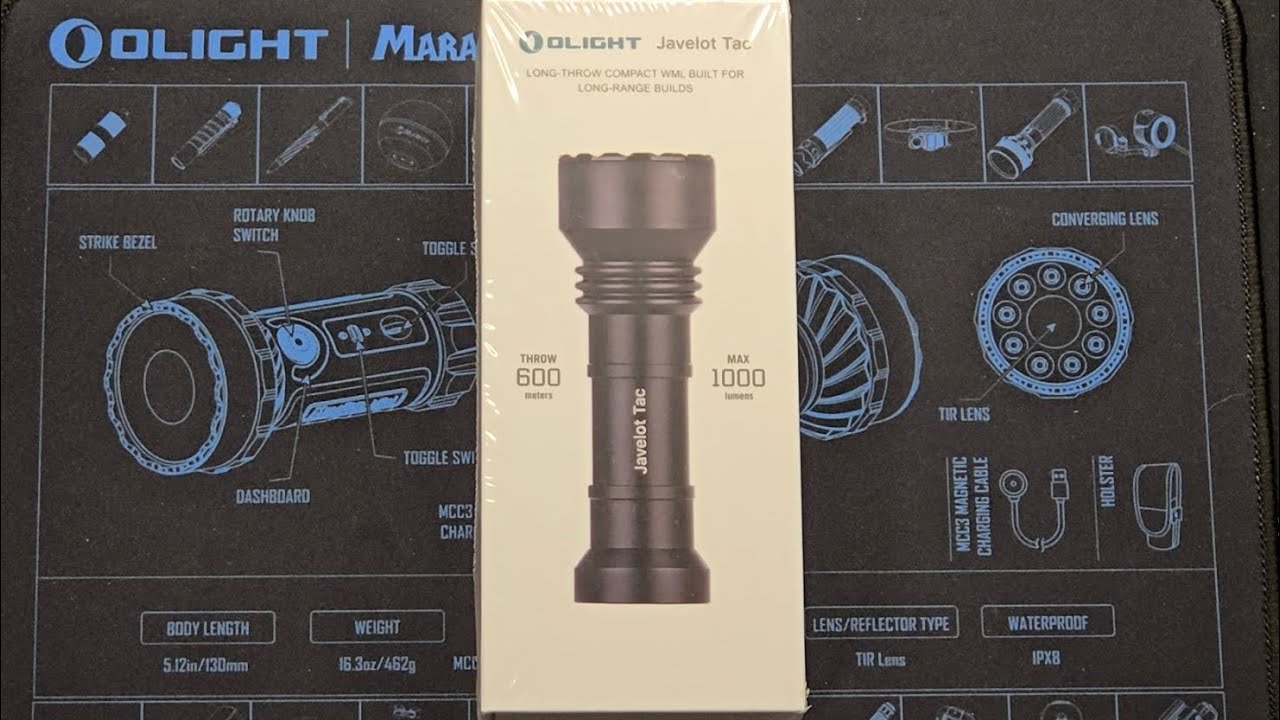 Olight Javelot Tac WML Flashlight Unboxing