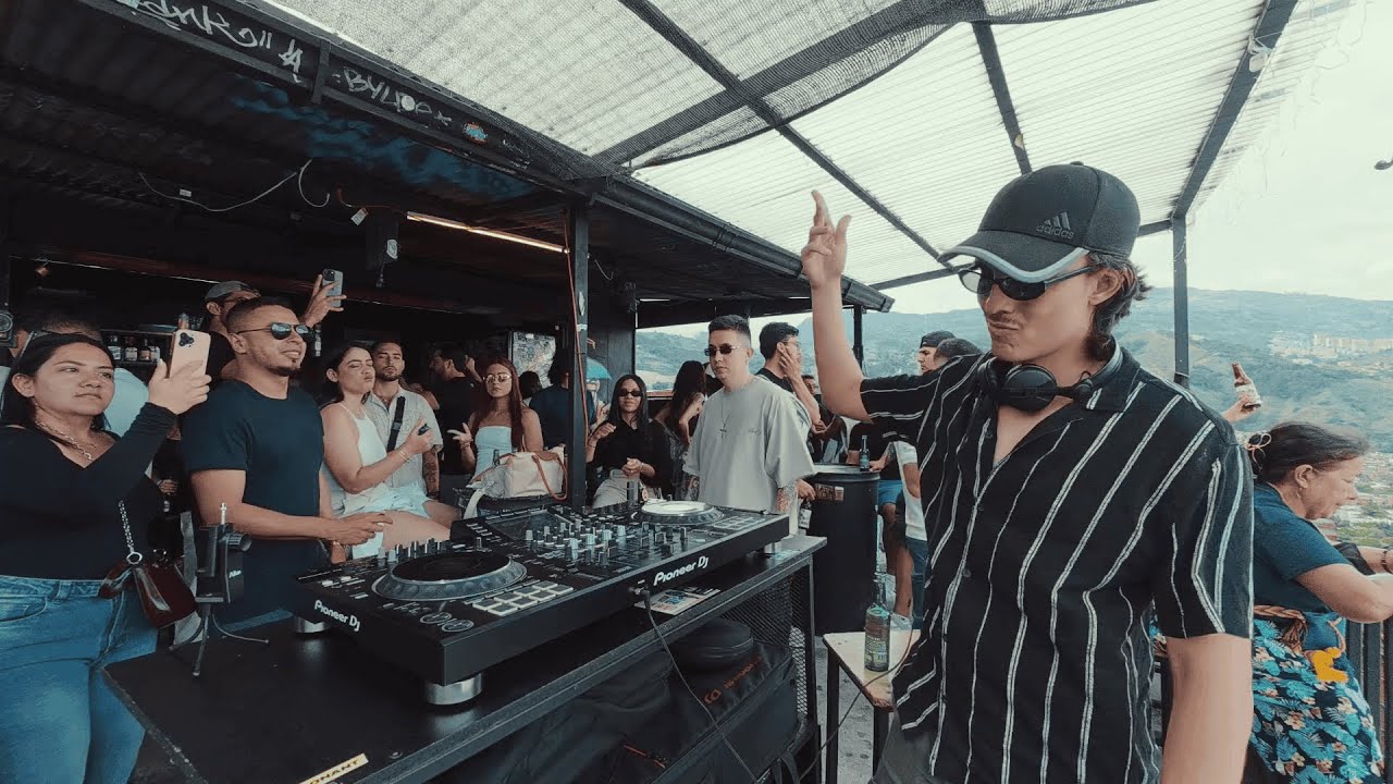 Playing Indie Dance and Melodic Techno in La Comuna 13, Medellin