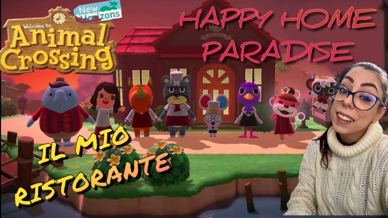 IL MIO RISTORANTE IN ANIMAL CROSSING NEW HORIZONS   Happy home paradise gameplay ita