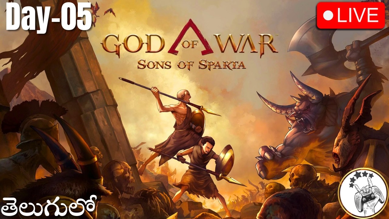 😁God of War Sons of Sparta LIVE Telugu Gameplay 2026!