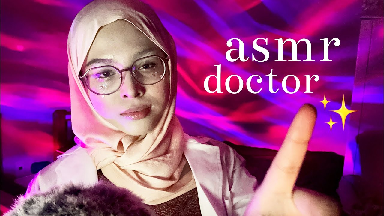 ASMR ♡ DOCTOR ROLEPLAY🌟🧠 (cranial nerve exam, light triggers, eye checking, follow the light!)