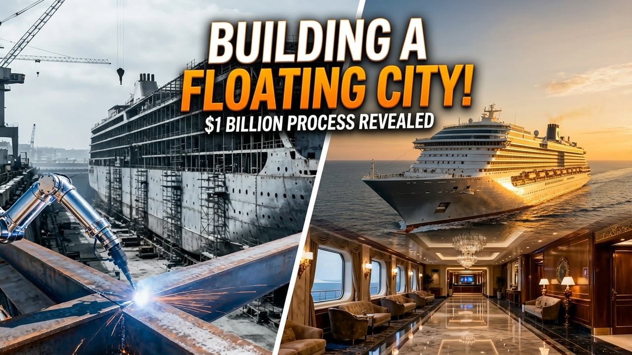 Inside America's Largest Shipyards - How $1 BILLION Mega Cruise Ships Are Made