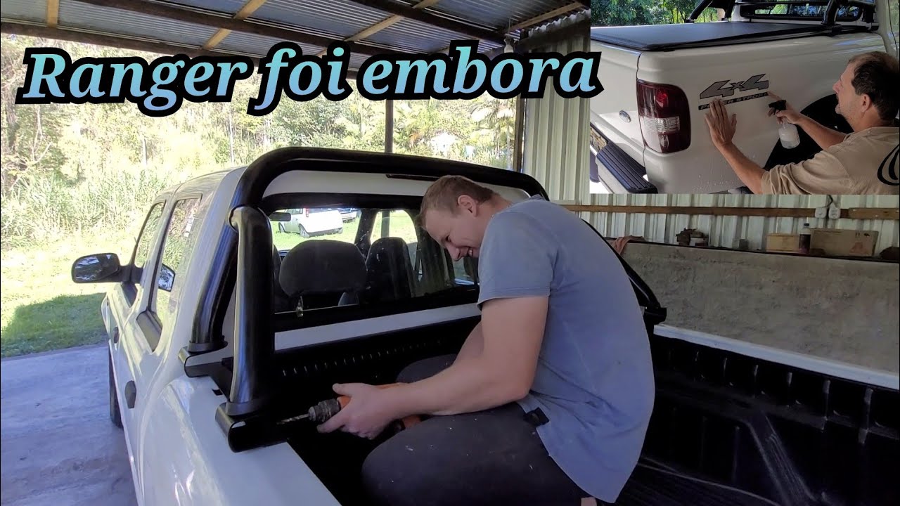 Instalamos lona marítima e Santo Antônio na ford Ranger do leilão