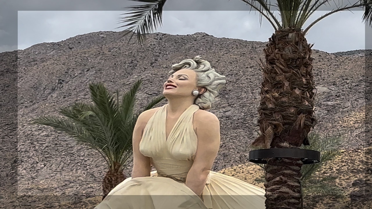 🇺🇸 Exploring California 🇺🇸 Downtown Palm Springs Public Art Walk || Forever Marilyn