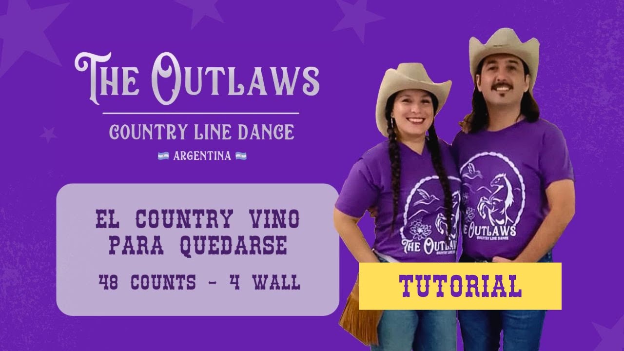 Como bailar EL COUNTRY VINO PARA QUEDARSE -  Country line dance
